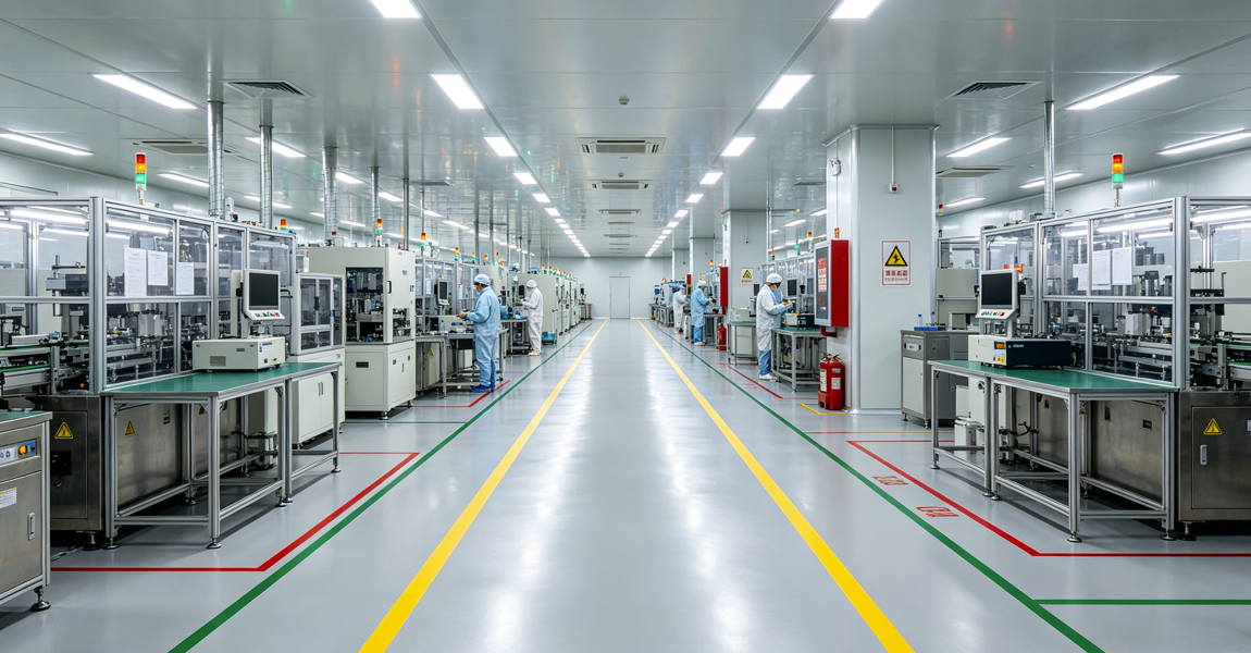 环氧防静电地坪_防静电自流平地面_施工工艺价格优缺点场景(图3)